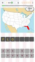 Stany USA - Quiz o geografii plakat