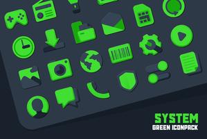 Atom Green IconPack plakat