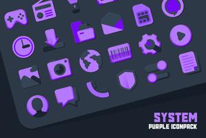 Atom Purple IconPack poster