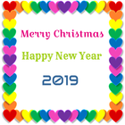 Christmas New Year 2019 Wishes Greetings icône