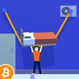 Rope Zipline Delivery Earn BTC Zeichen