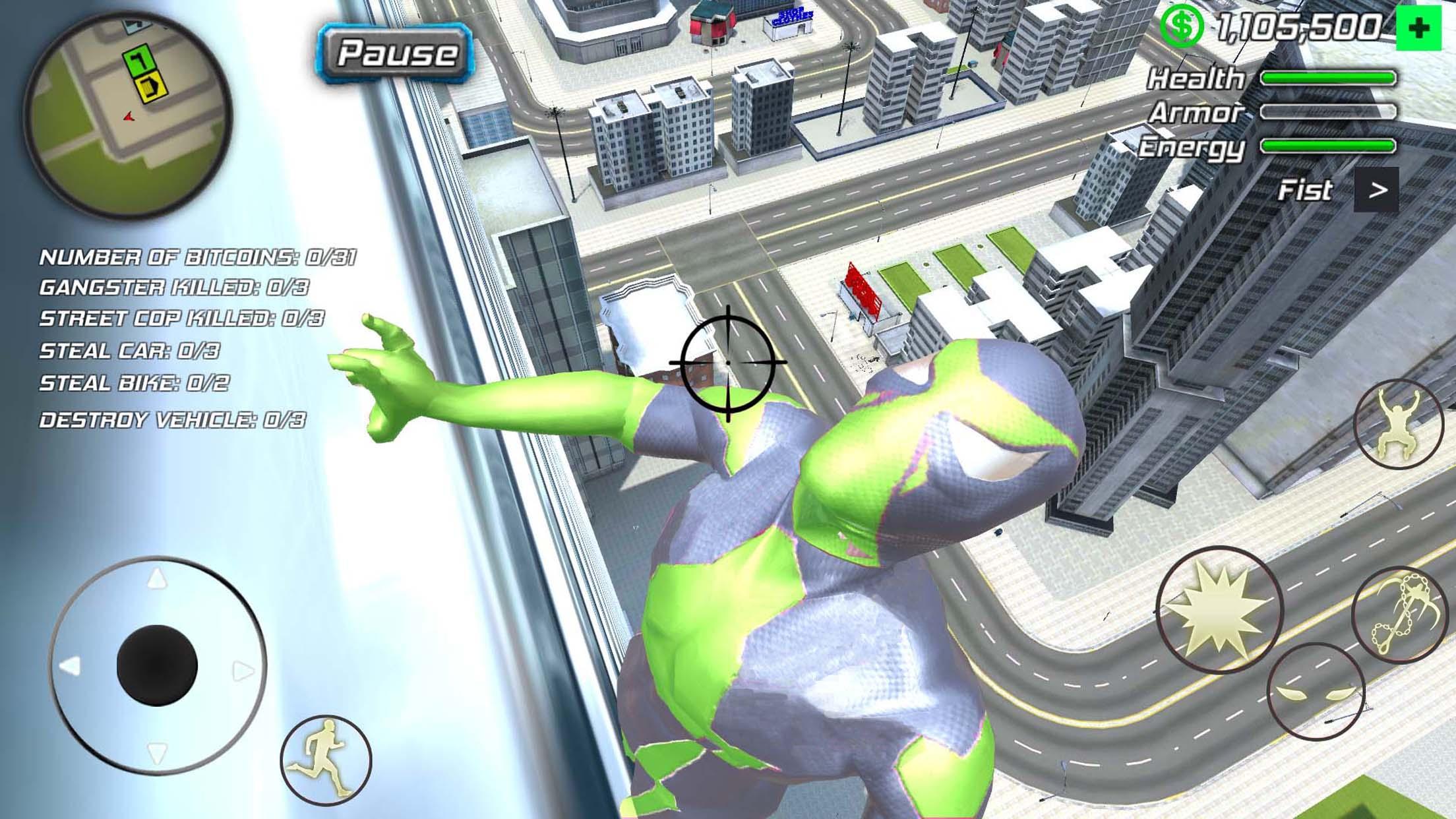 Rope Frog Ninja Hero Strange Gangster Vegas For Android - froggy games roblox