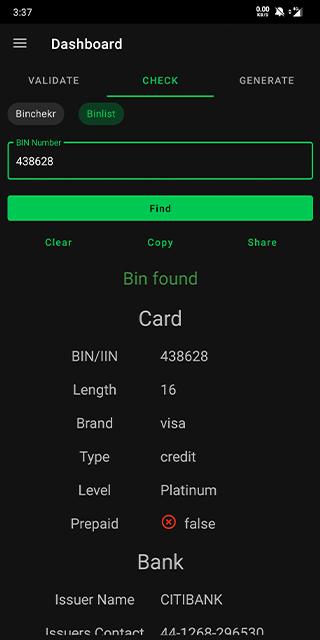 Bin Checker Pro Check Validate Generate Bin For Android Apk Download