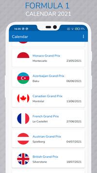 Formula 1 Calendar 2021 截图 8