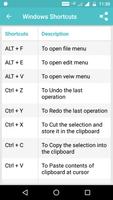 Keyboard Shortcuts capture d'écran 3