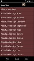 astrology tips poster