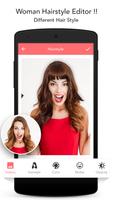 Woman hairstyle photoeditor الملصق