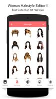 Woman hairstyle photoeditor ภาพหน้าจอ 3