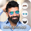 Man Mustache Beard Changer