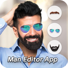 Man Mustache Beard Changer ไอคอน