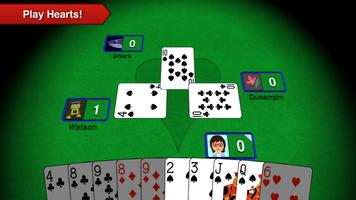 Hearts + Classic Card Game постер