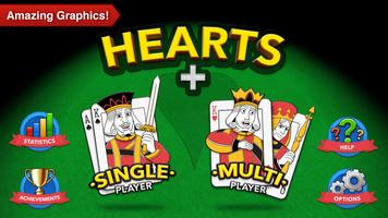 Hearts + Classic Card Game اسکرین شاٹ 1