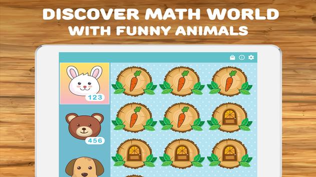 Math for kids: numbers, counting, math games poster
