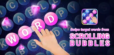 Scrolling Words Bubble Game