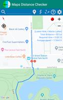 Maps Distance Checker capture d'écran 3
