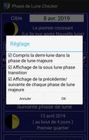 Phase de Lune Checker capture d'écran 2