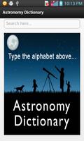 Astronomy Dictionary Affiche