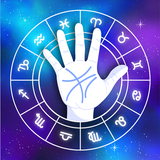 Horoscope, lecteur de palmier icône