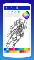 Livre de coloriage astronaute capture d'écran 1