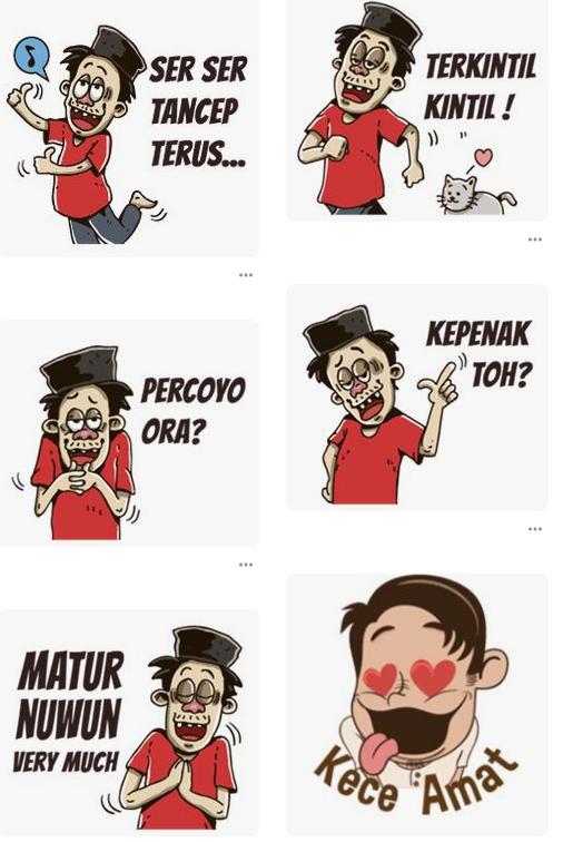 40+ Koleski Terbaik Stiker Gambar Lucu Bahasa Jawa