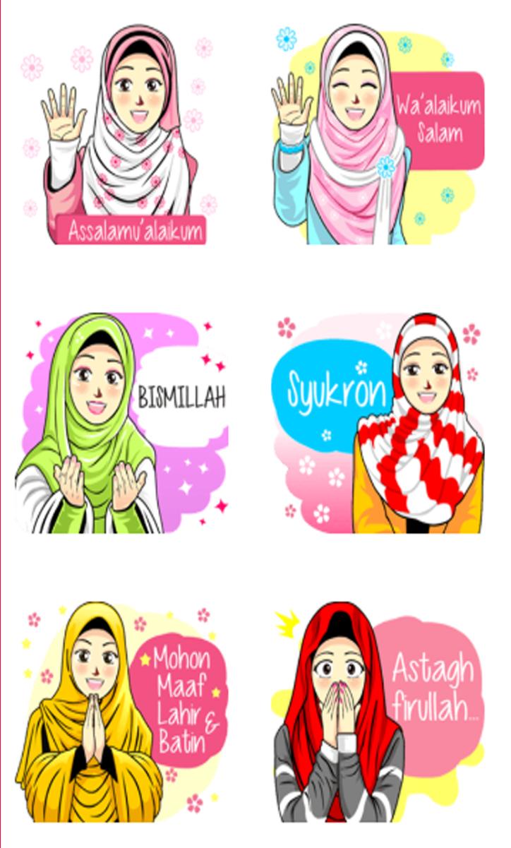 Stiker Dan Wallpaper Hijab Rahaina For Android Apk Download