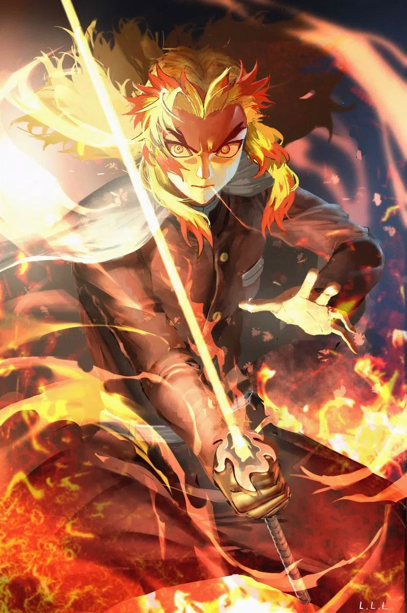 Rengoku Wallpaper Discover more Anime, Background, Iphone, kyojuro, Slayer  wallpapers.  in 2023