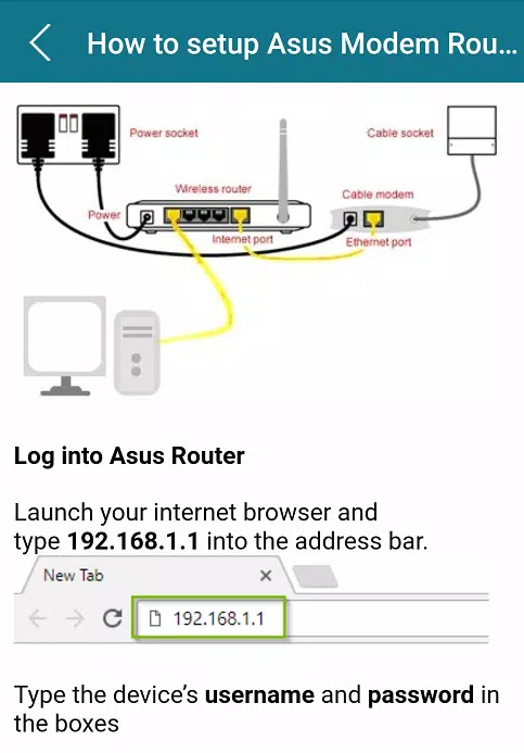 Asus Modem Router Guide APK for Android Download