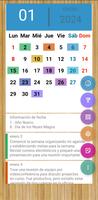 Calendario Festivos Colombia ảnh chụp màn hình 3