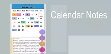 Notas del calendario