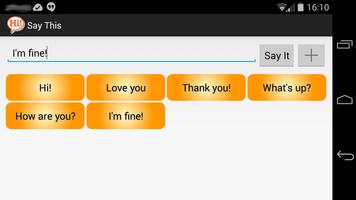 Say This - Say words تصوير الشاشة 1