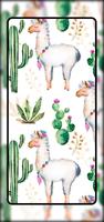 Cute Llama Wallpaper اسکرین شاٹ 3