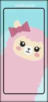 Cute Llama Wallpaper اسکرین شاٹ 1