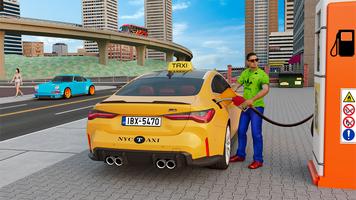 Open World Taxi Game 3D постер