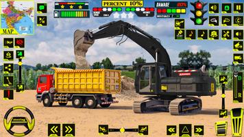 JCB Pont Construction Jeux Affiche