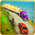 Gold Transport Truck Driving 2019: Up Hill Truck