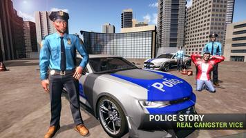 Police Car Gangster Crime Affiche