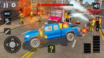 Real Fire Truck Simulator 2020: City Rescue Driver imagem de tela 2