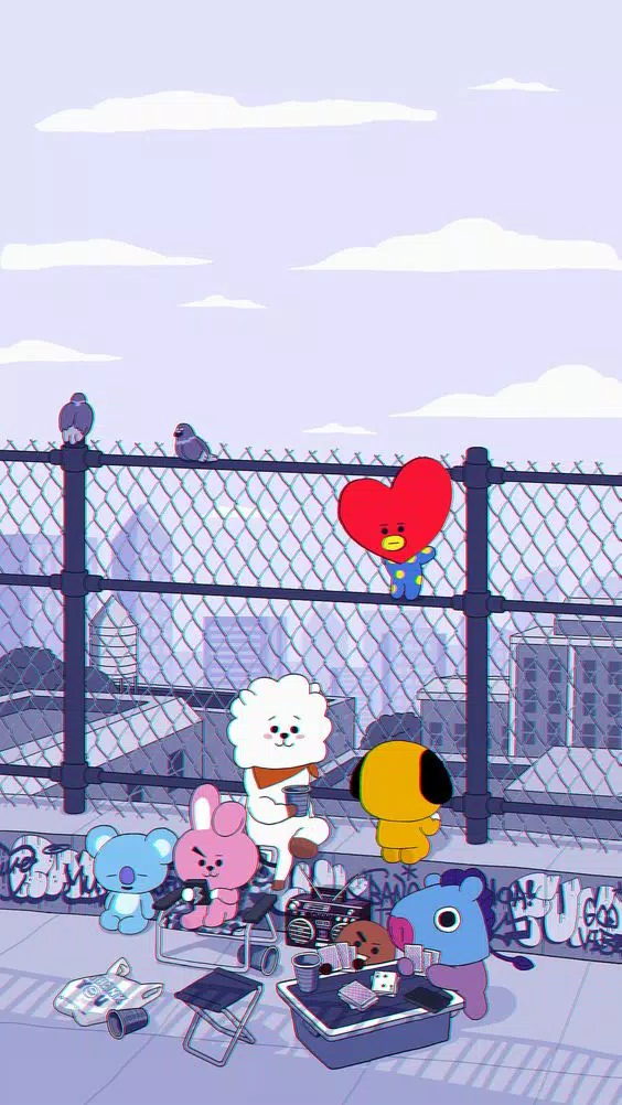 BT21 wallpapers HD Cute characters of bts APK voor Android Download