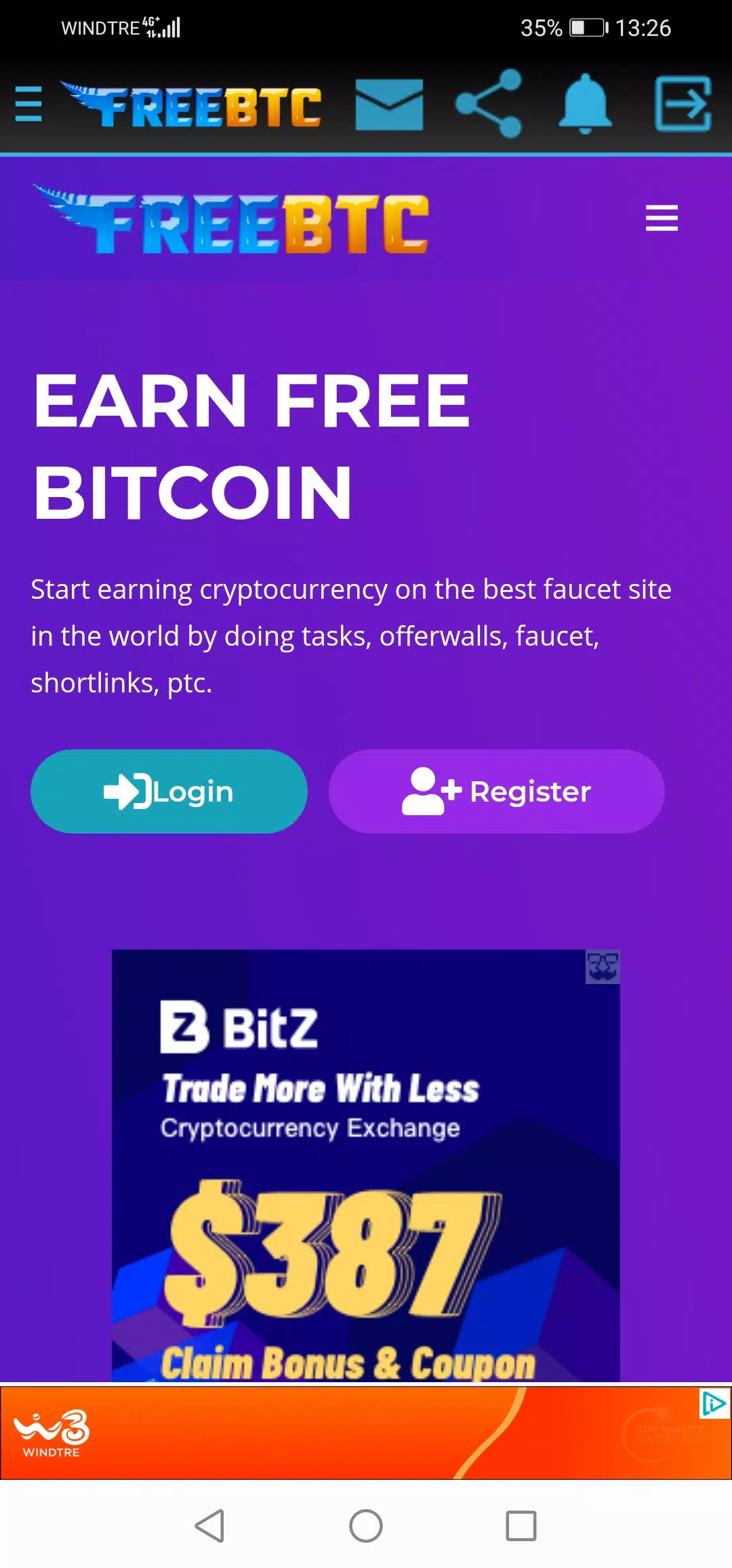 BTCGETFREE - Earn FREE BITCOIN - INSTANT PAYOUTS APK for Android Download