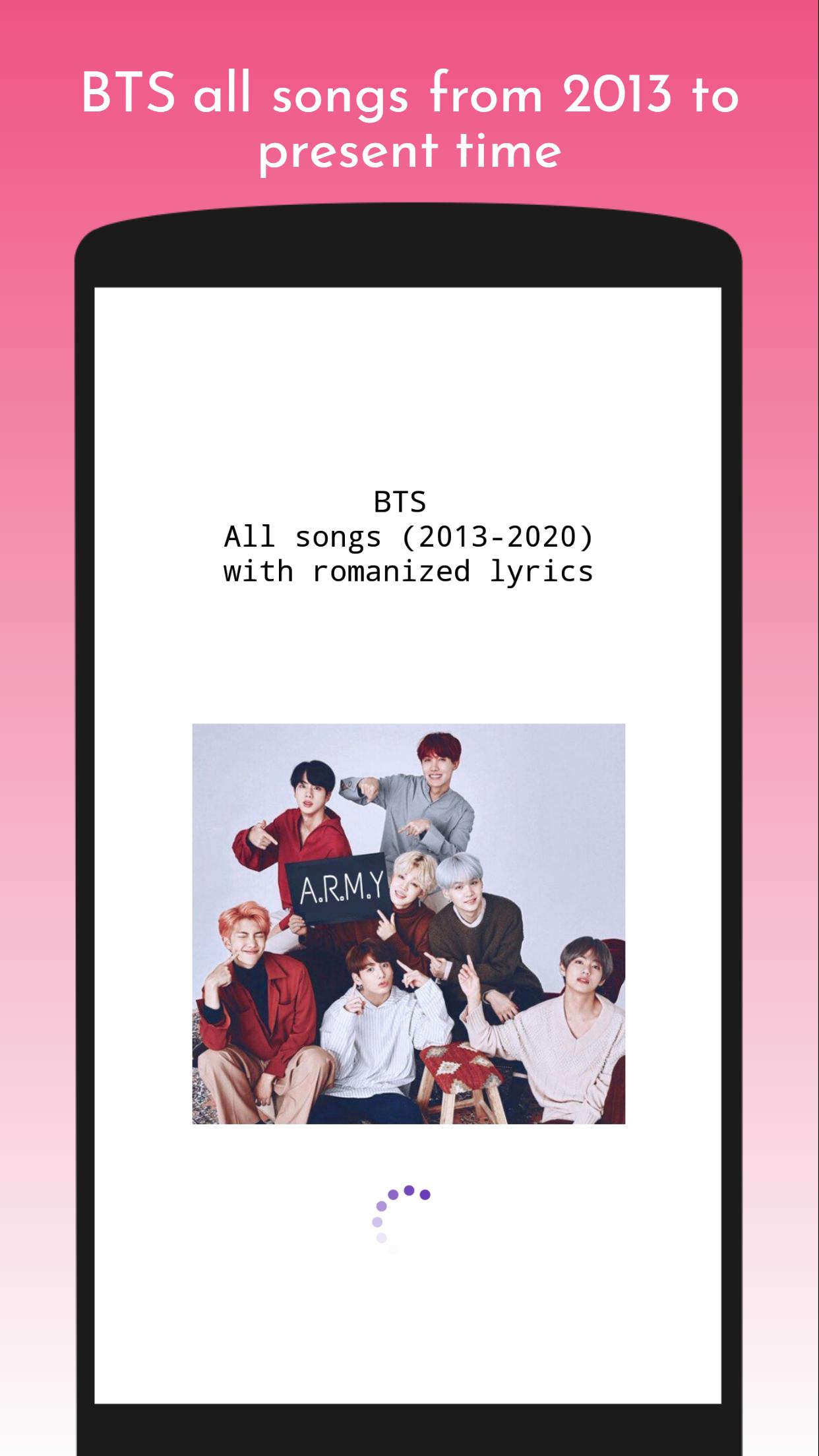 Bts All Songs 13 With Romanized Lyrics For Android Apk Download
