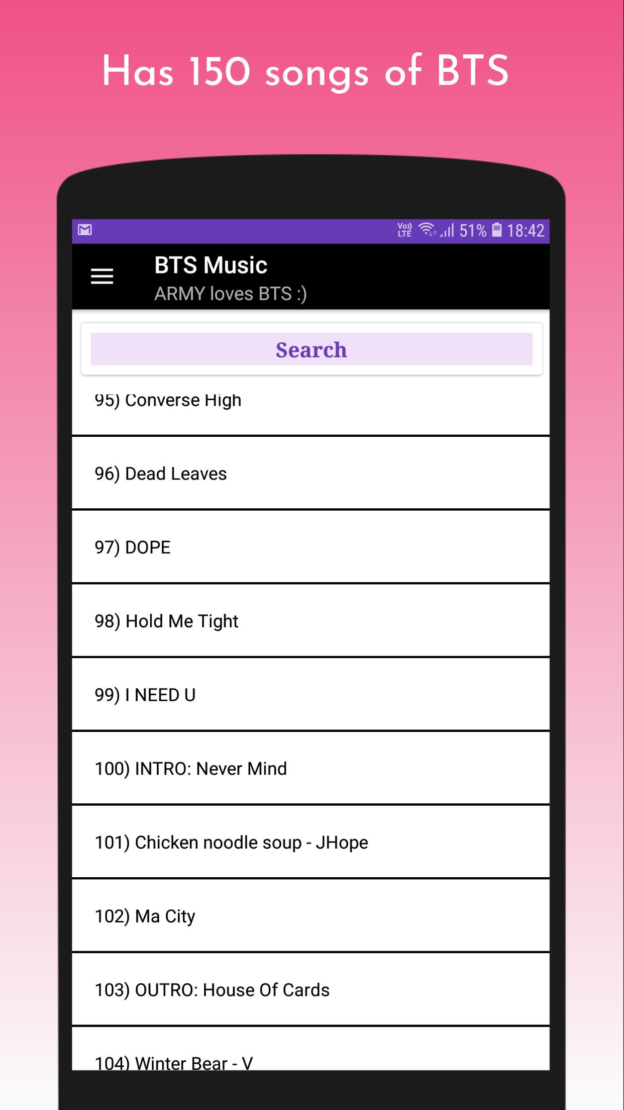 Bts All Songs 13 With Romanized Lyrics For Android Apk Download