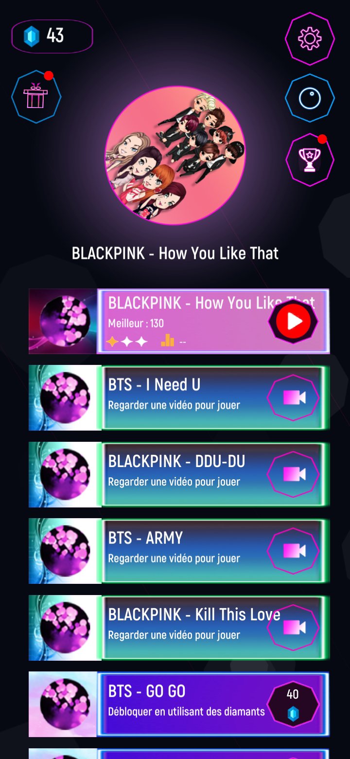 Blackpink VS BTS Tiles Hop APK للاندرويد تنزيل