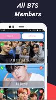برنامه‌نما BTS Video Call and live Chat ☎️ ☎️ BTS Messenger عکس از صفحه