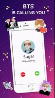 BTS Video Call Prank - Call With BTS Idol Prank plakat