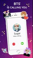 BTS Video Call Pro - Call With BTS Idol Affiche