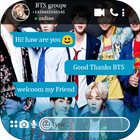 fake call live chat video with bts-prank icône