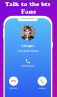 fake call live chat video with bts-prank Ekran Görüntüsü 2