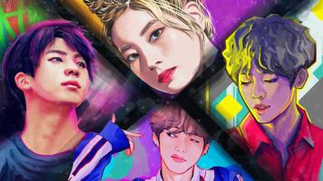 Kpop Paint by Numbers BT21 截图 1