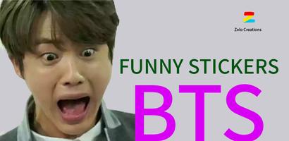 BTS Funny Stickers Affiche