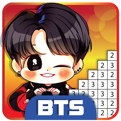 BTS Pixel Art - Paint by Number Coloring Books